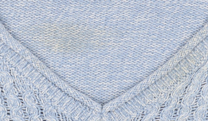 ISLE Women's Blue V-Neck Pullover Jumper M