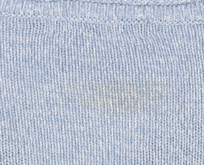ISLE Women's Blue V-Neck Pullover Jumper M