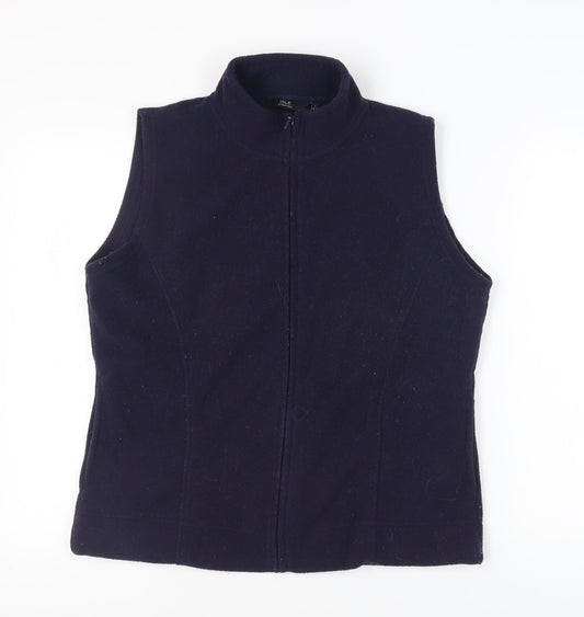 Isle Women's Blue Sleeveless Waistcoat - Size L