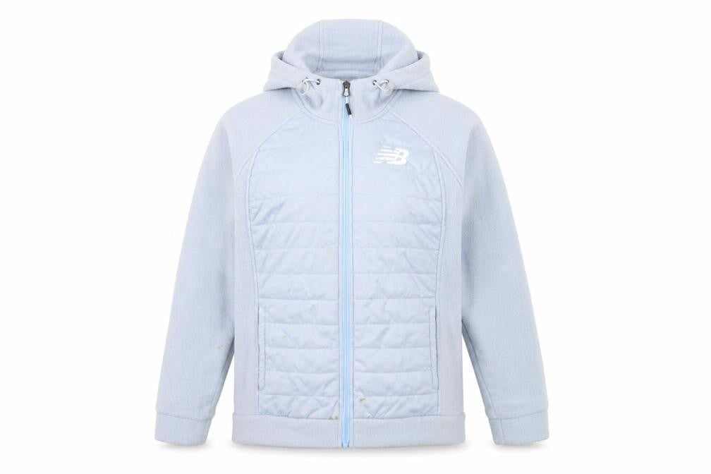 New Balance Women's Blue Puffer Jacket, Size L
