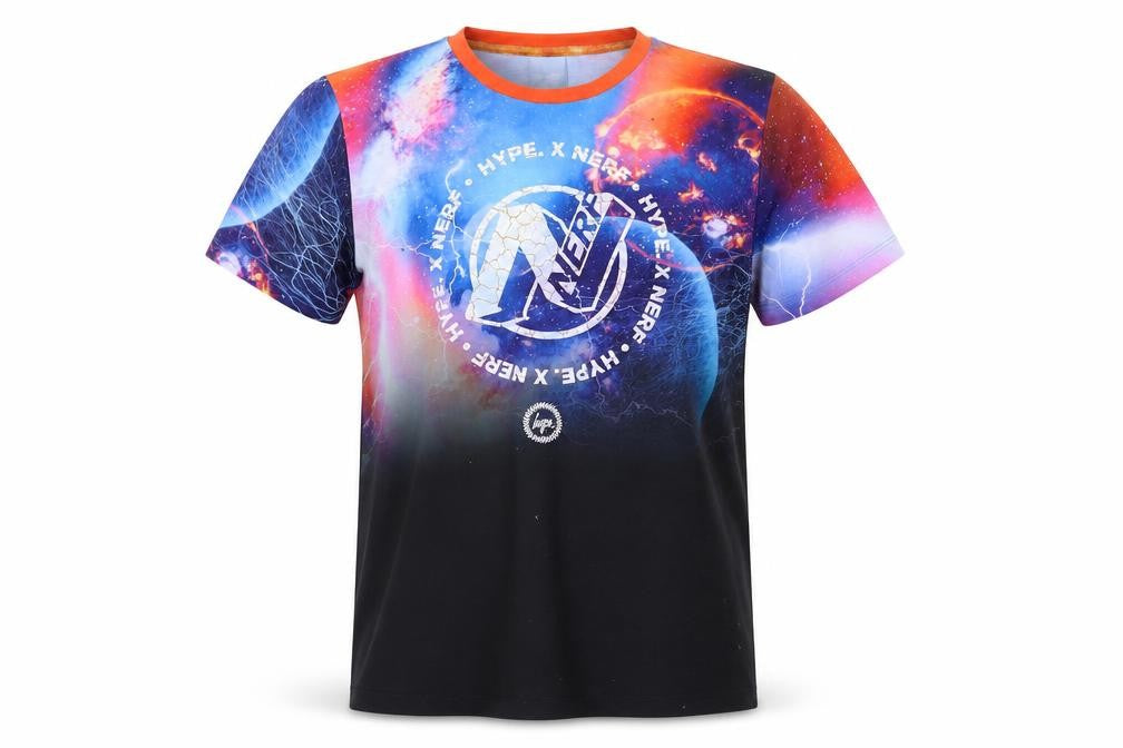 Hype Boys Multicoloured Space Graphic Print T-Shirt - Size 14