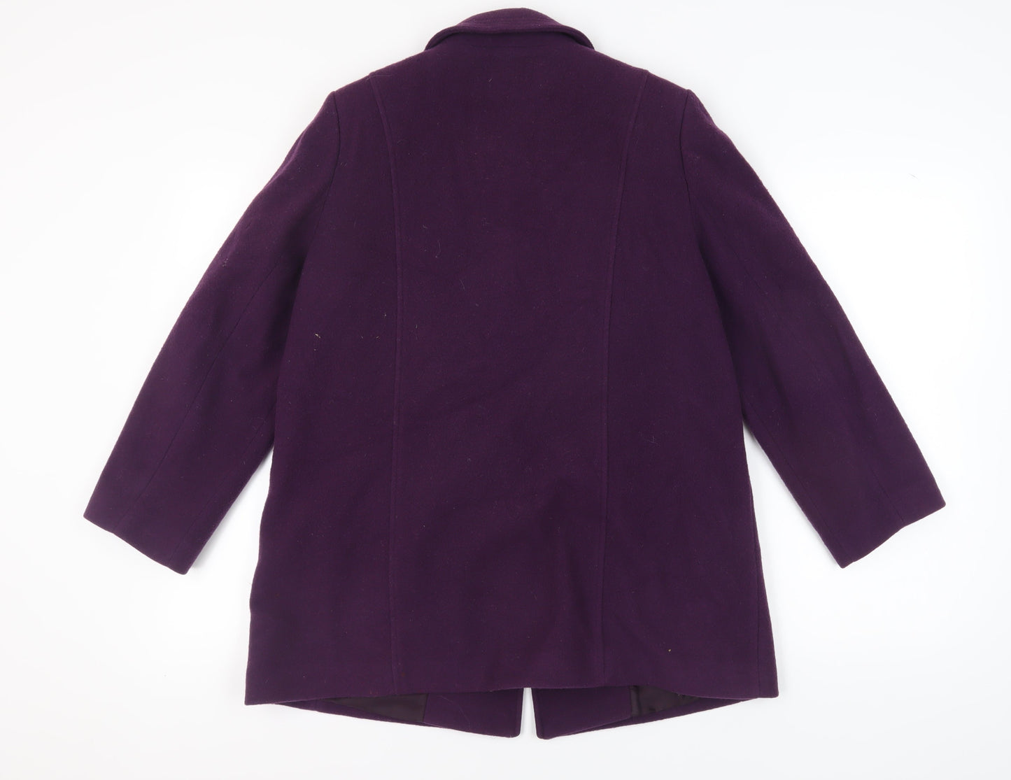 Eastex Women's Purple Wool Overcoat, Size 10
