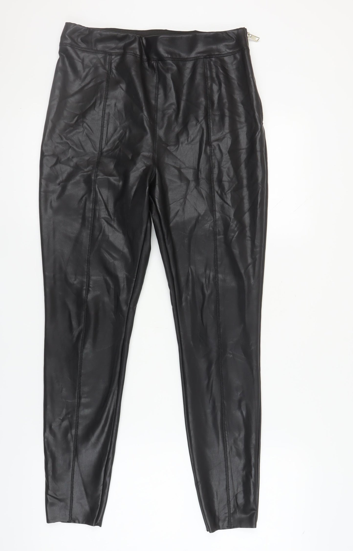 River Island Women's Black Leggings UK 12