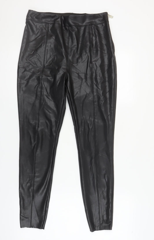 River Island Women's Black Leggings UK 12