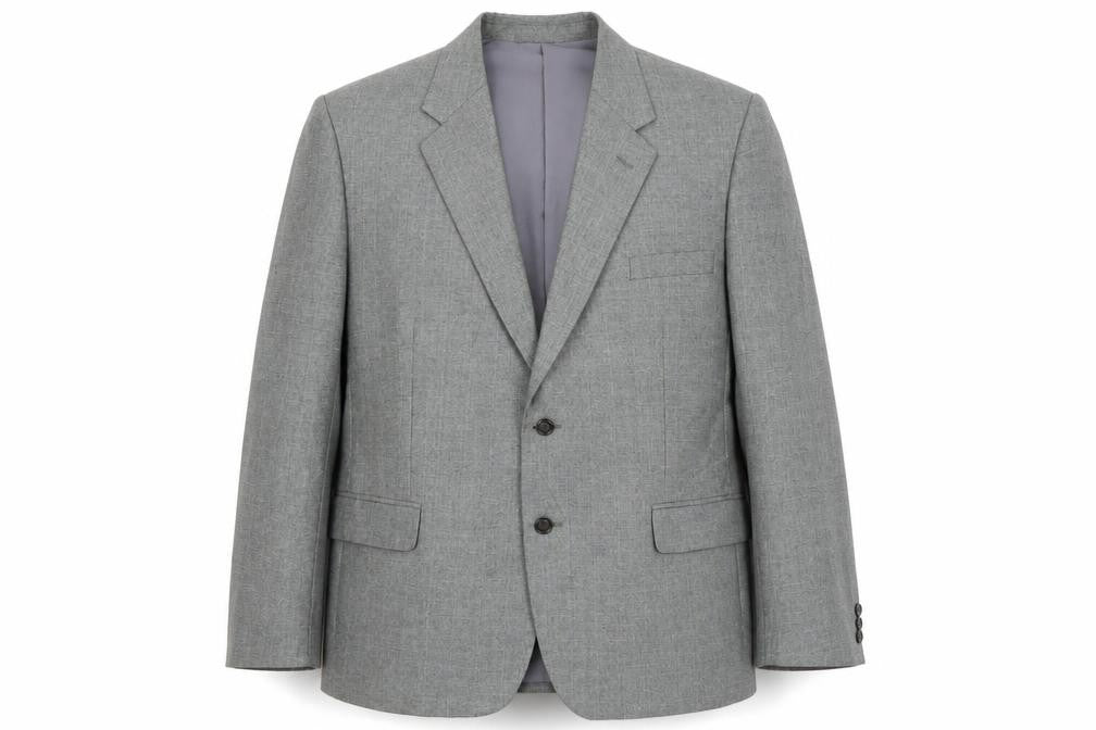 Dunn & Co Grey Men's Blazer Size 46, Short, Classic Style