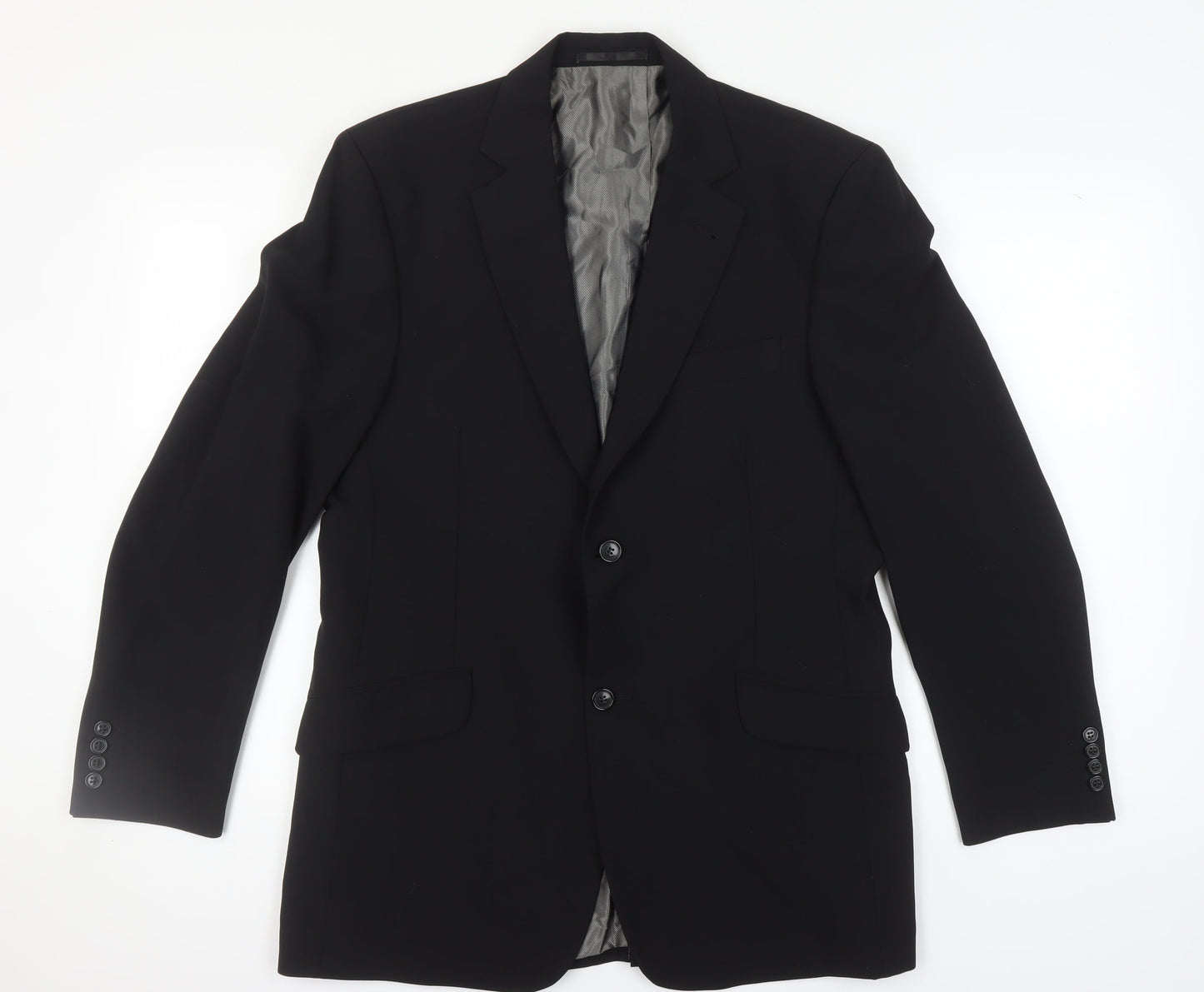 Next Men's Black Blazer 40R Regular Jacket