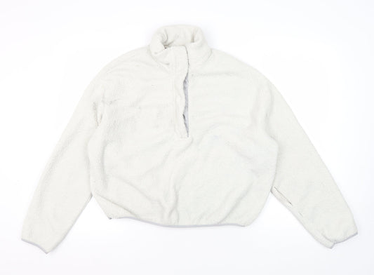 H&M Unisex Adult White Fleece Sweatshirt Size 12