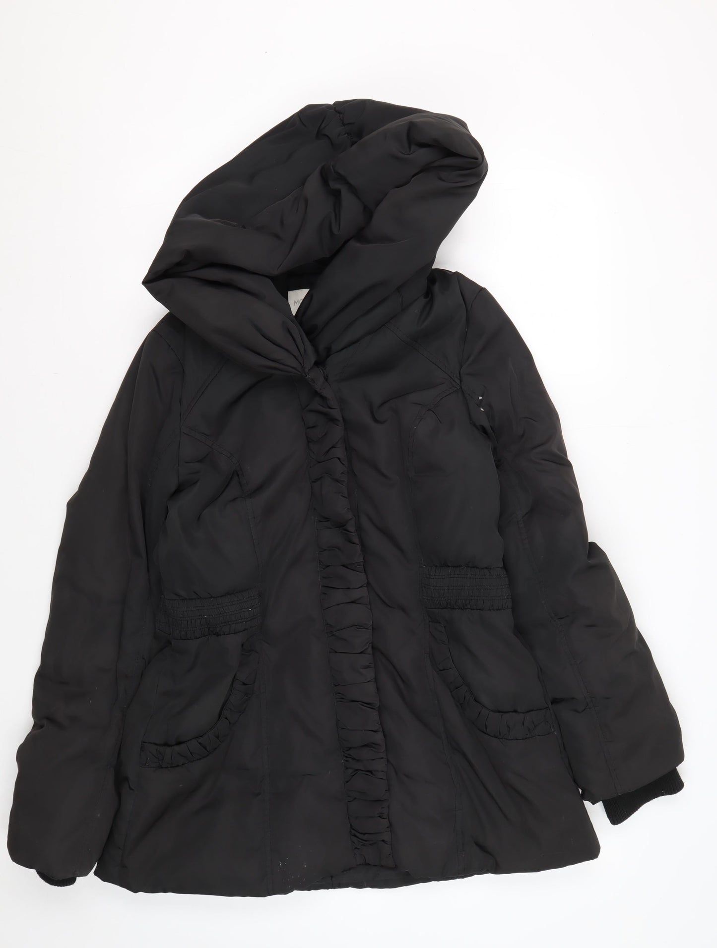 Monsoon Women's Black Puffer Jacket M Hooded