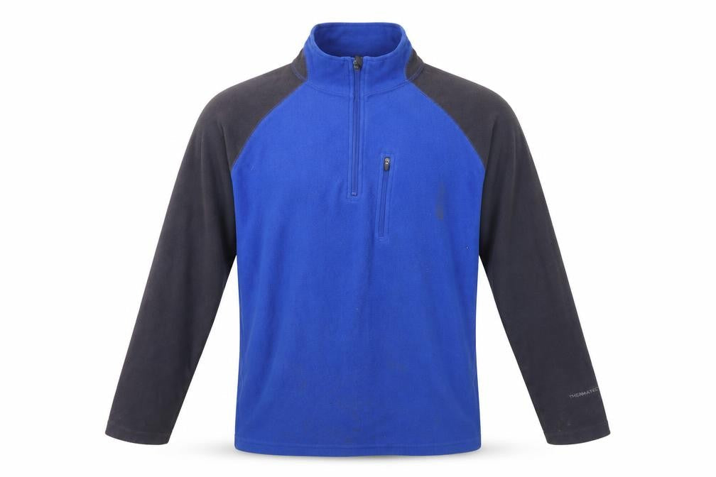 Peter Storm Men's Blue Fleece Henley Sweatshirt L