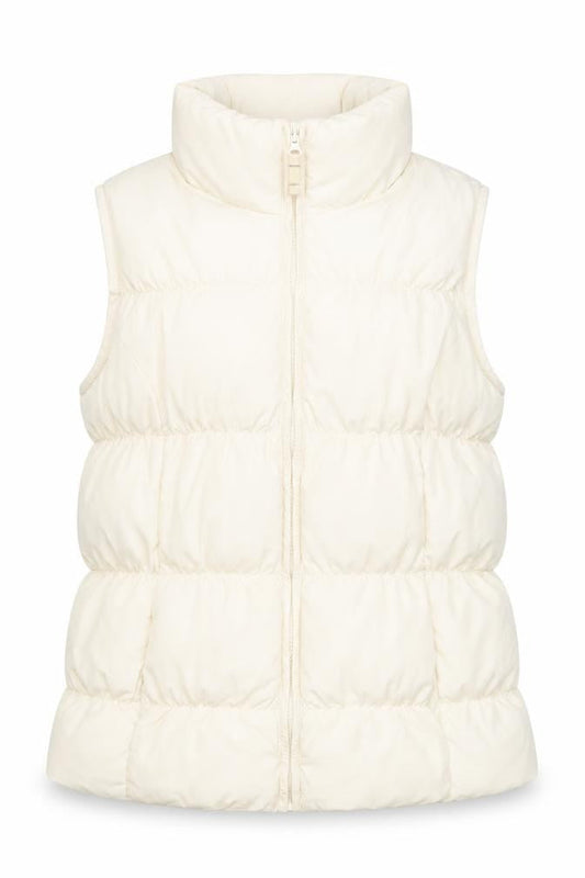 Lands' End Girls Ivory Puffer Jacket 10-11 Years Winter