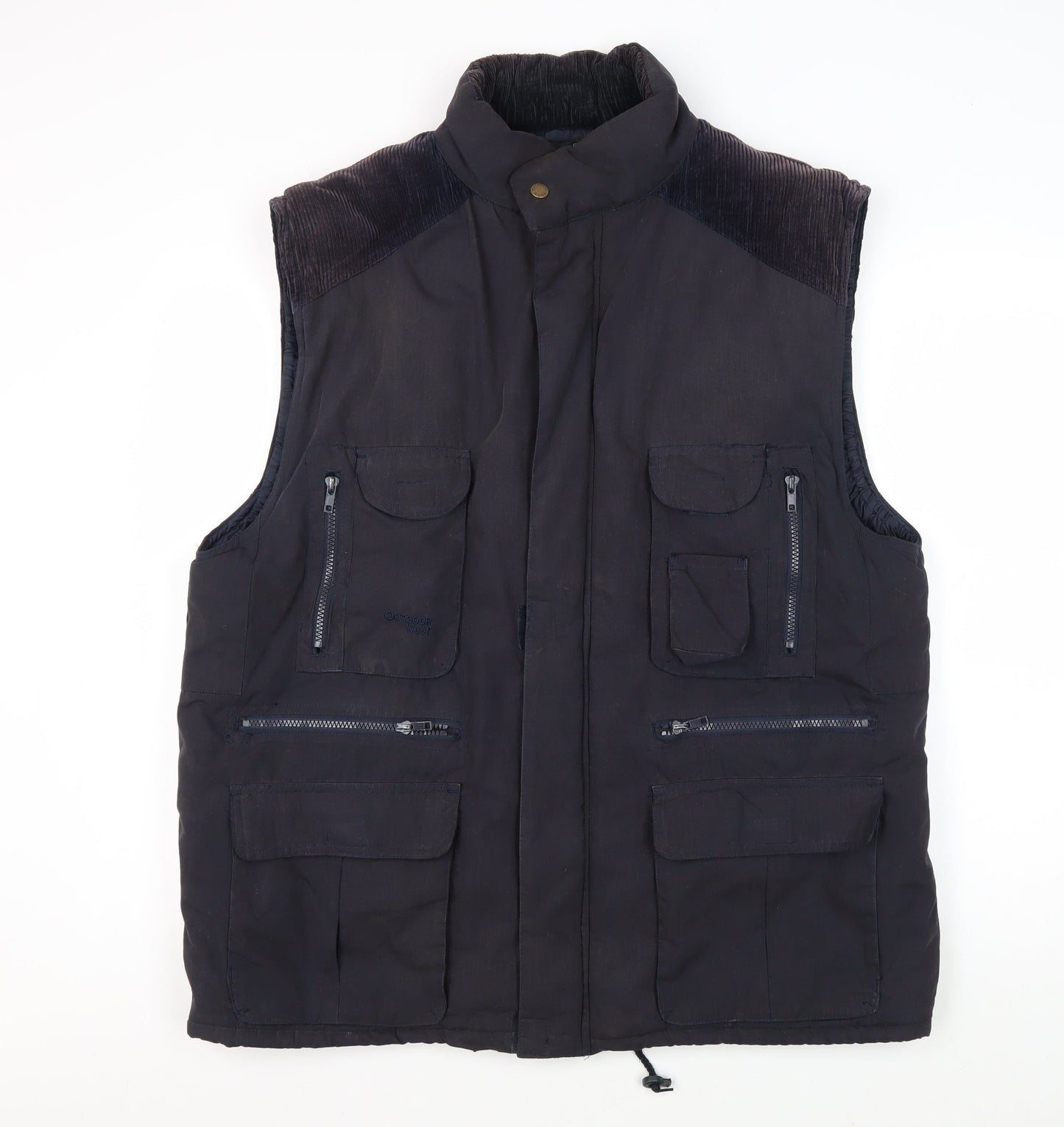 Outdoor Sportswear Men's Black L Waistcoat with Pockets