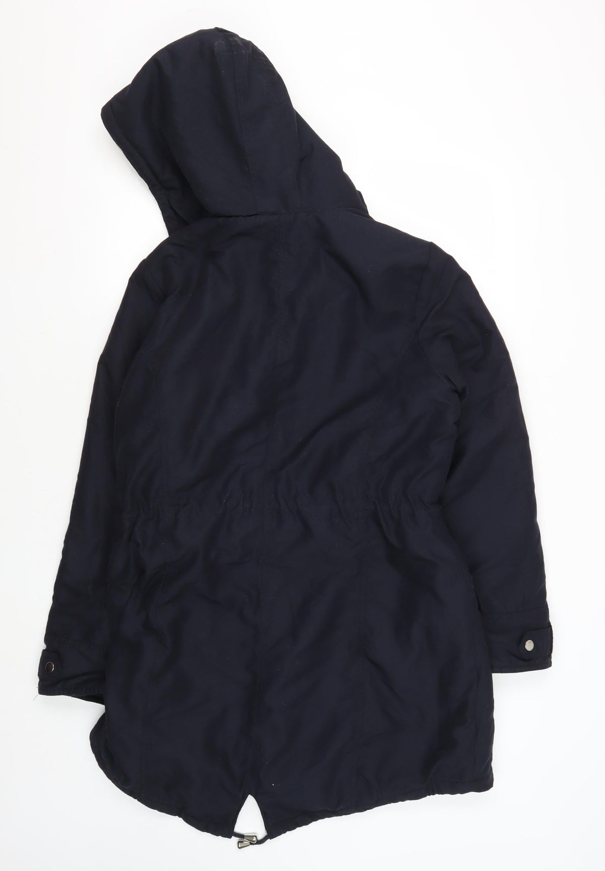 Back view of Dorothy Perkins Women's Black Parka Jacket, size 12