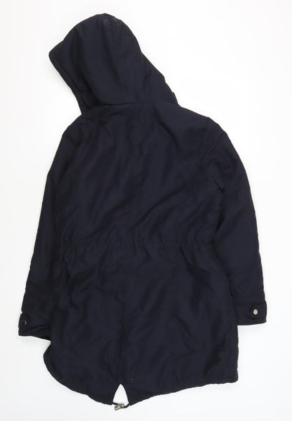 Back view of Dorothy Perkins Women's Black Parka Jacket, size 12