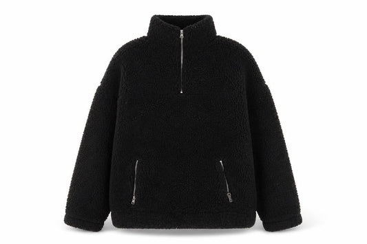 New Look Women's Black Fleece Sweatshirt, Size S