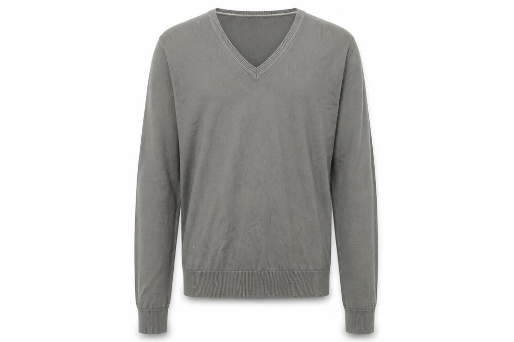 Gap Men's XS Grey V-Neck Pullover Jumper