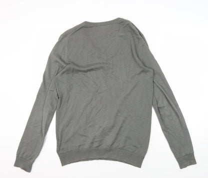 Gap Men's XS Grey V-Neck Pullover Jumper