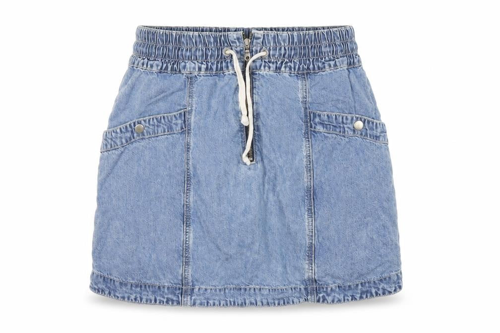 Whistles Women's Blue A-Line Short Skirt, Size 10