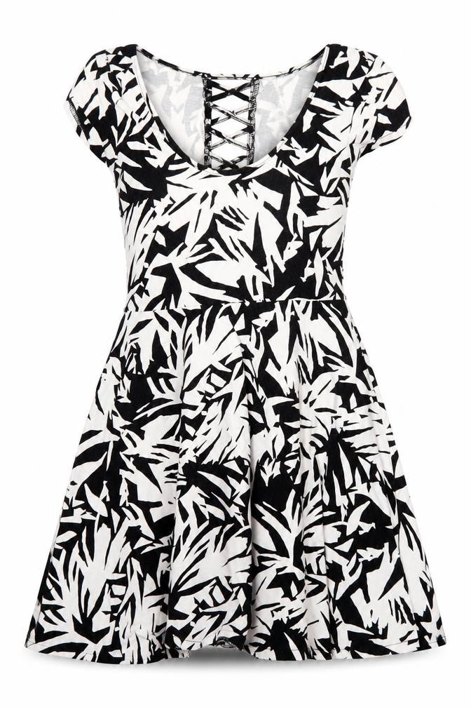 Aeropostale Women's Black Geometric Dress M