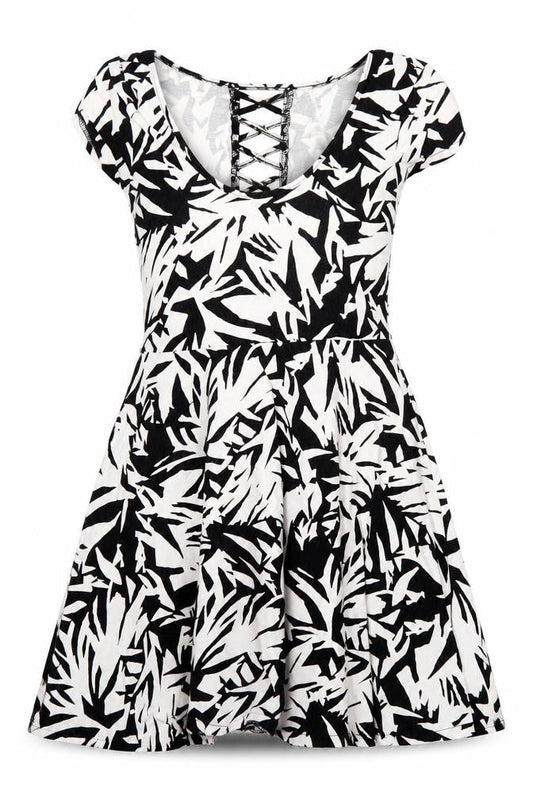 Aeropostale Women's Black Geometric Dress M
