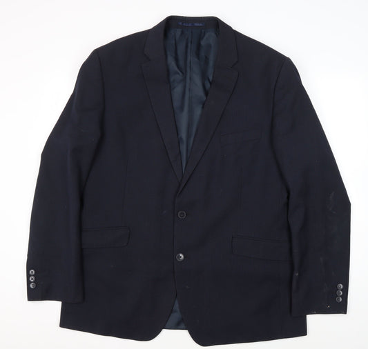 Scott & Taylor Men's Blue Blazer, Size 46, Regular Fit