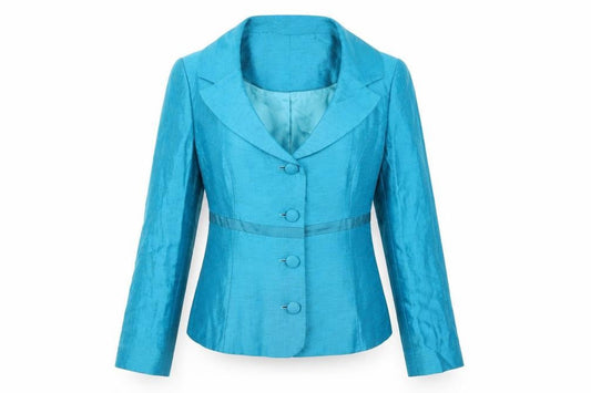 Kaliko Women's Blue Blazer, Size 14, Long Sleeve