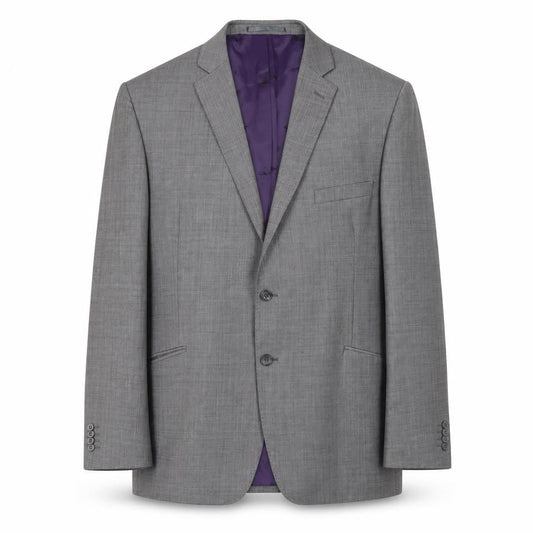 Paul Costelloe Men's Grey 46R Wool Blazer, Regular Fit