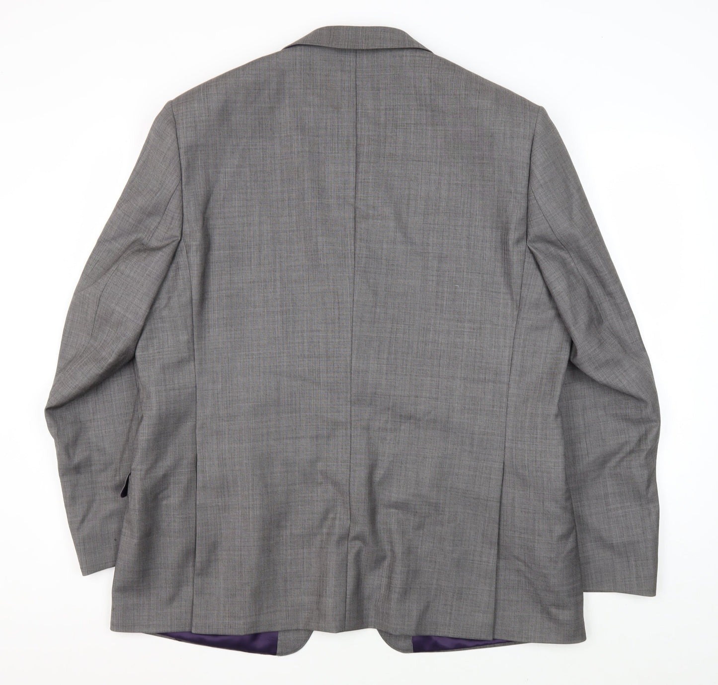 Paul Costelloe Men's Grey 46R Wool Blazer, Regular Fit