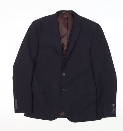 Next Men's Blue Slim Fit Blazer, 38S Formal
