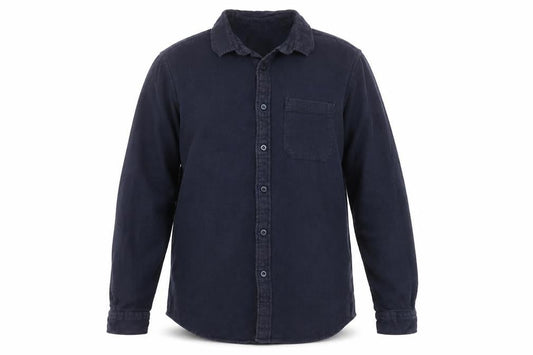 C&A Men's Blue Long Sleeve Button-Up Shirt M