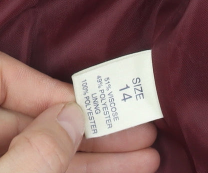 Debenhams Women's Purple Long Sleeve Five-Button Jacket