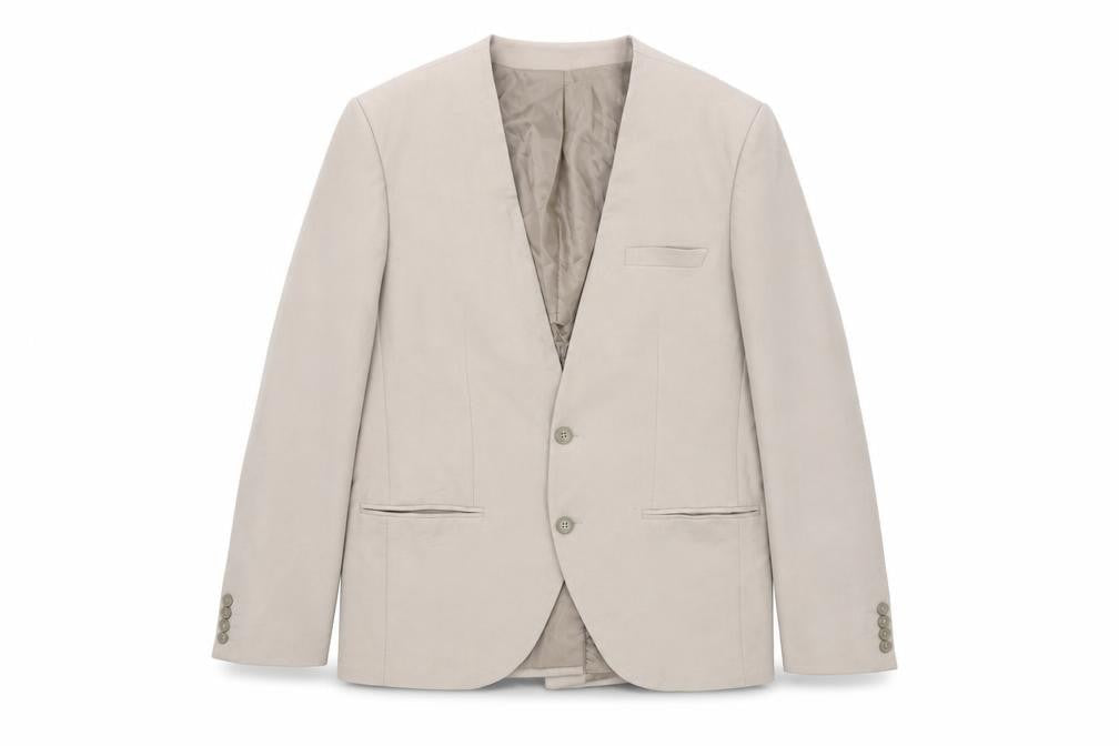 boohooMAN Beige Blazer, Men's Size 42, Two-Button