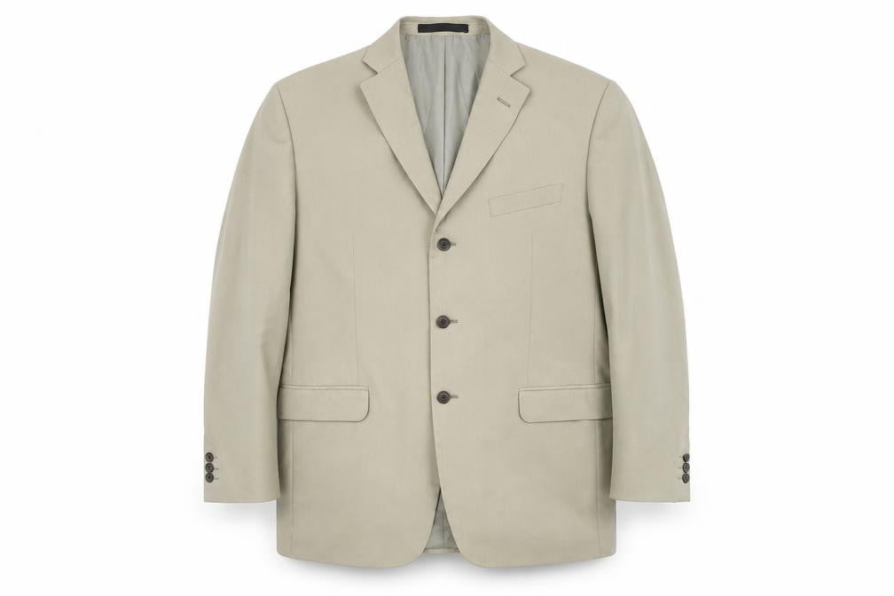 Marks & Spencer Men's Beige Blazer 42R Single-Breasted