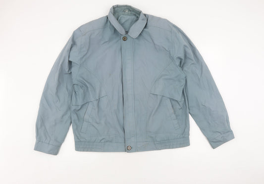 Greenwoods Men's Blue Jacket XL Button Front