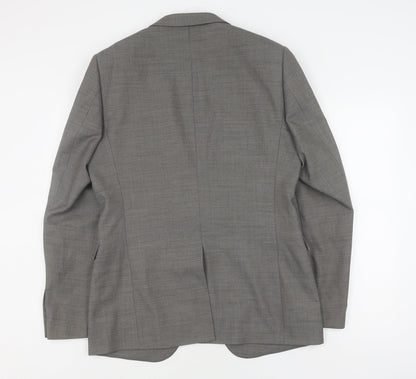 Peter Werth Men’s Grey Long Blazer Jacket Size 40L