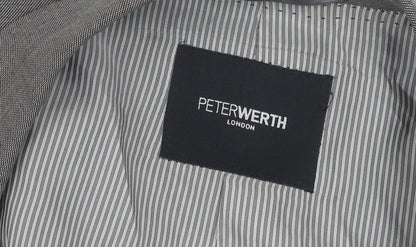 Peter Werth Men’s Grey Long Blazer Jacket Size 40L