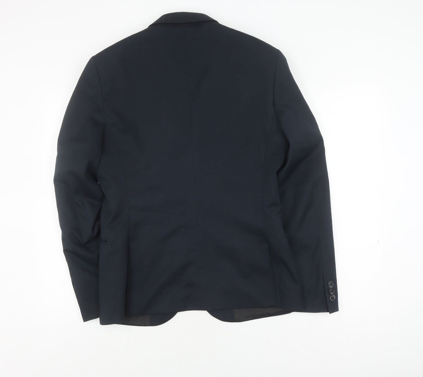 H&M Men's Blue Slim Fit Blazer Jacket 38R Slim