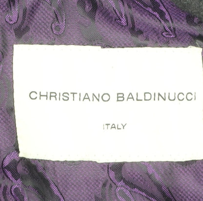 Christiano Baldinucci Men's Black Blazer, S, Formal