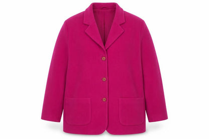 Next Women's Pink Mid-Length Wool Blazer, Size 14