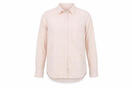 Gap Men's Peach Striped Casual Shirt M Fitted