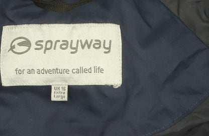 Sprayway Women's Purple Hooded Jacket Size 16