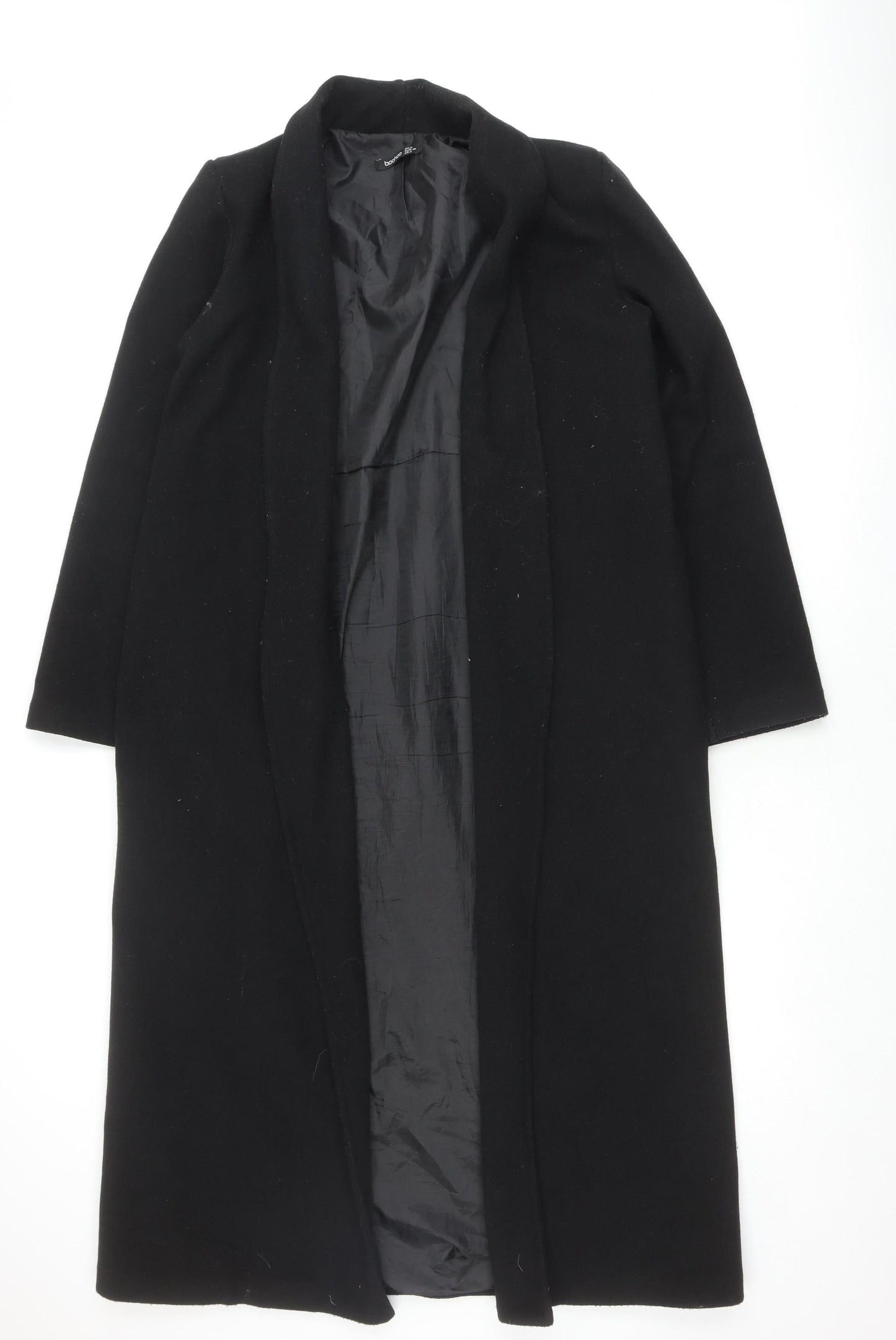 Boohoo Women's Black Coat Size 8
