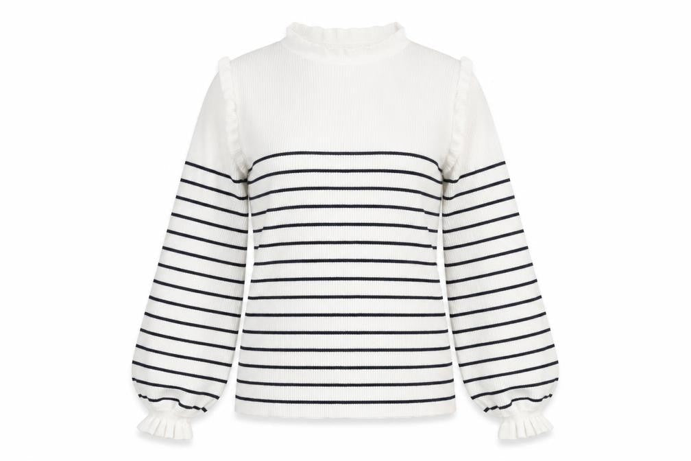 Somerset Women's Striped Jumper Blue White Size 14