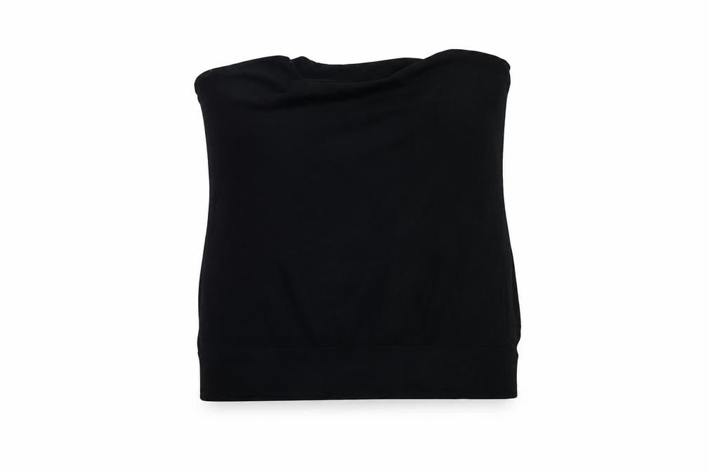 AllSaints Women's Black Basic Top, Size S, Regular Fit