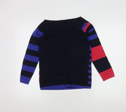 Next Women's Multicoloured Striped Boat Neck Jumper