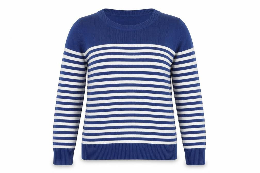 Marks & Spencer Women’s Blue Striped Jumper, Size 10