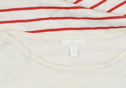 H&M Women's Multicoloured Striped Pullover Jumper Size 12