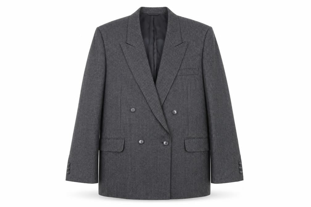 Westbourne & Ellis Men's Grey Striped Blazer 40R