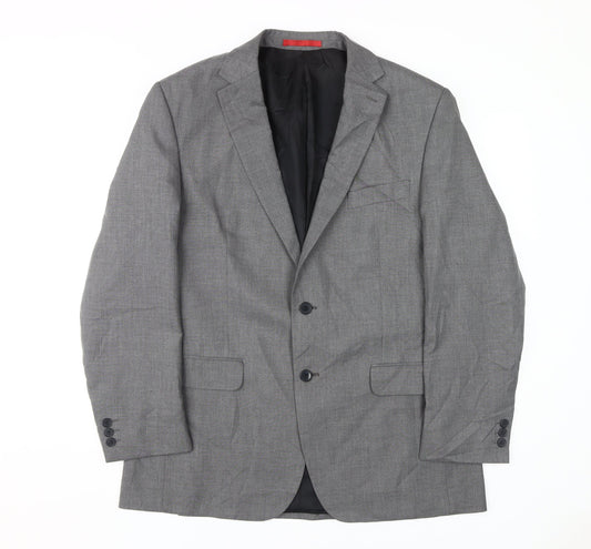Burton Men's Grey Regular Fit Blazer 42R Formal Jacket