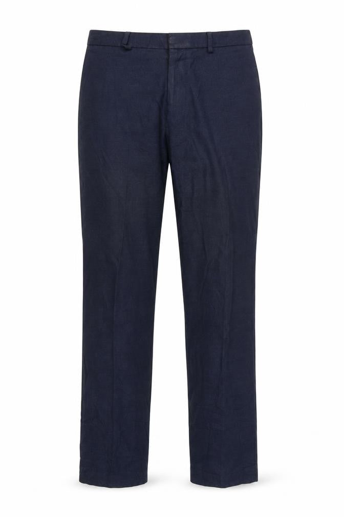 Marks & Spencer Men's Blue Slim Fit Trousers, Size 36