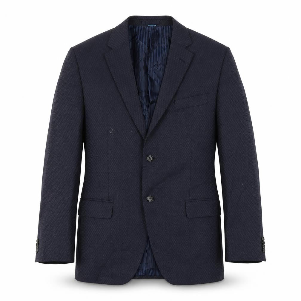 Jeff Banks Men's Blue Blazer 44R Classic Geometric Jacket